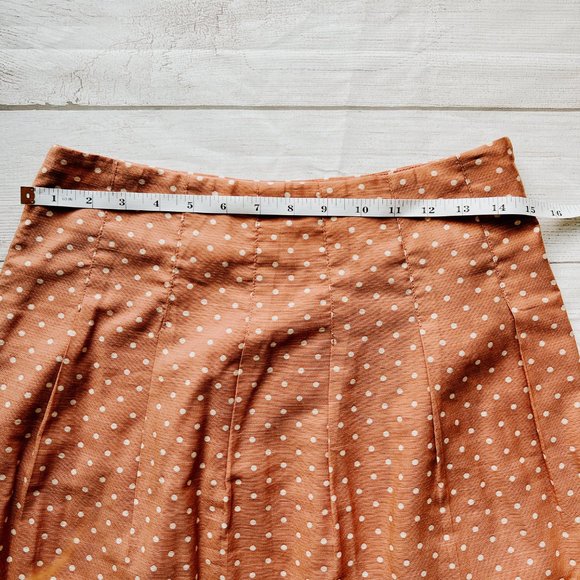 Loft Polka dot skirt, Size 0 - Picture 3 of 5